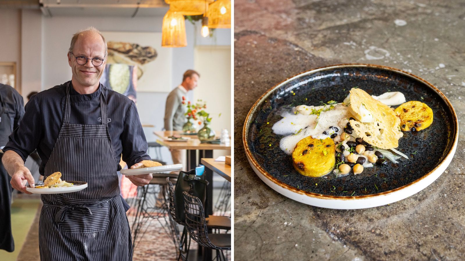 Het winnende gerecht 'Boonus van Mannus' van Appèl-chef Mannus Smit (foto door: Sandra Peerenboom)